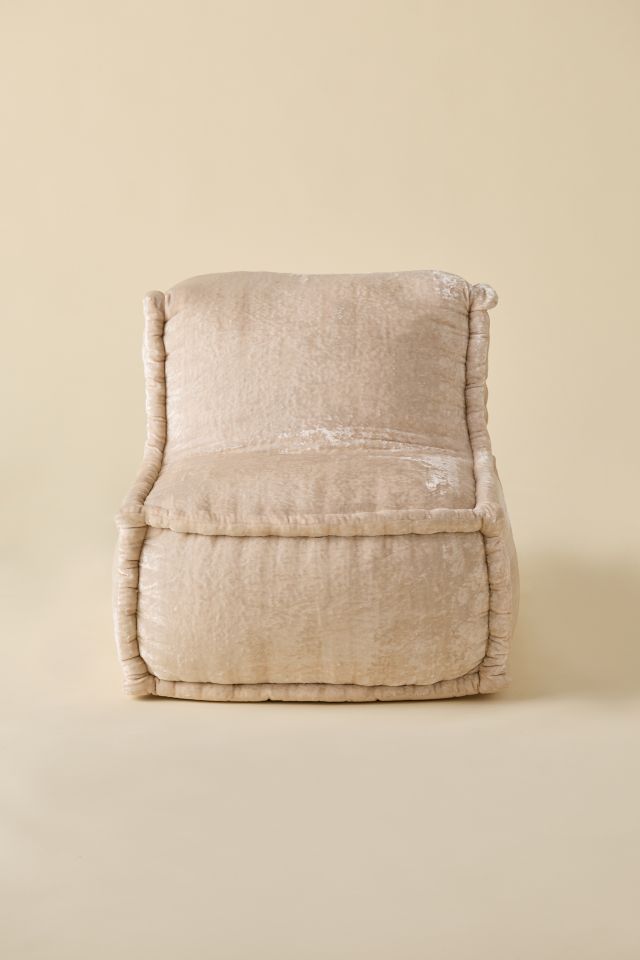 Evie Velvet Bean Bag Lounge Chair #3
