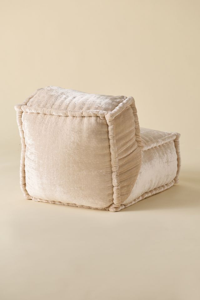 Evie Velvet Bean Bag Lounge Chair #4