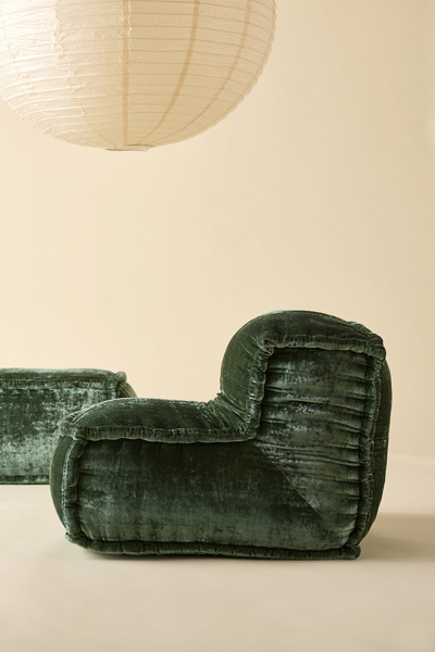 Evie Velvet Bean Bag Lounge Chair