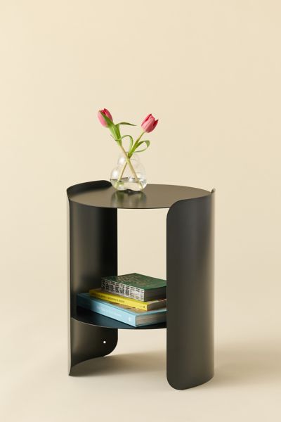 Urban Outfitters Ollie Round Storage Side Table In Black At  In Black