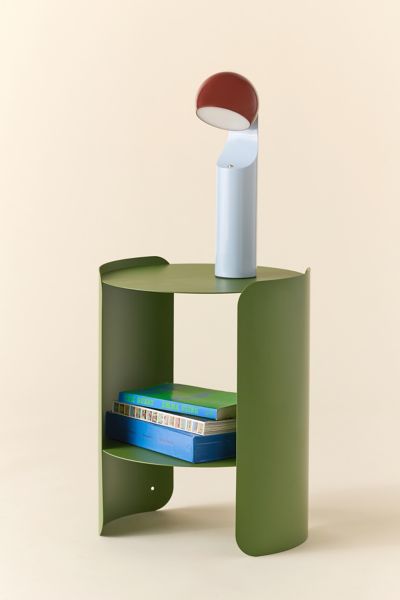 Urban Outfitters Ollie Round Storage Side Table In Green At