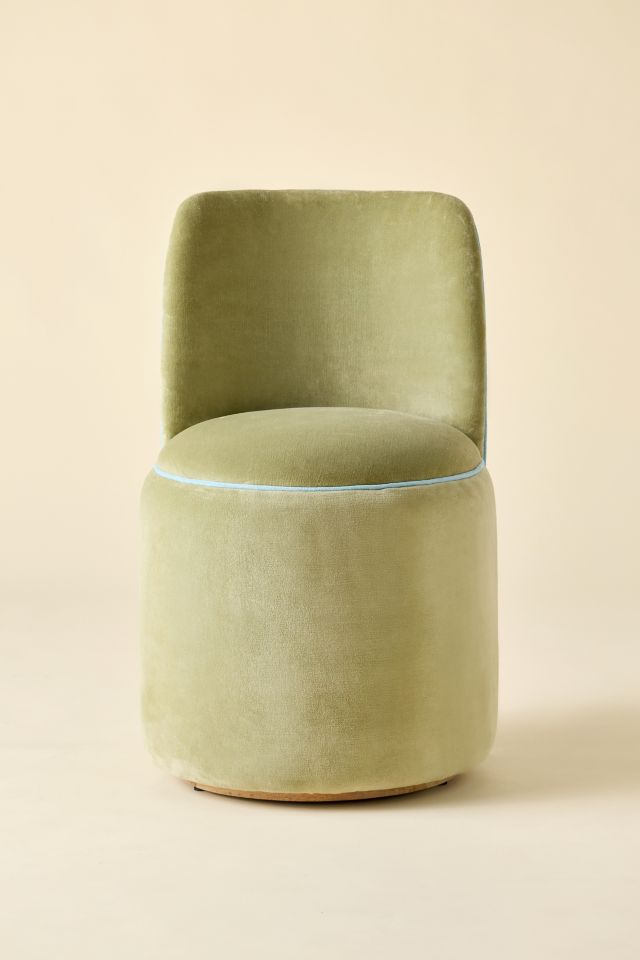 Jane Velvet Upholstered Vanity Chair #1