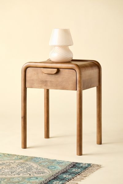 Benji Wood Storage Nightstand