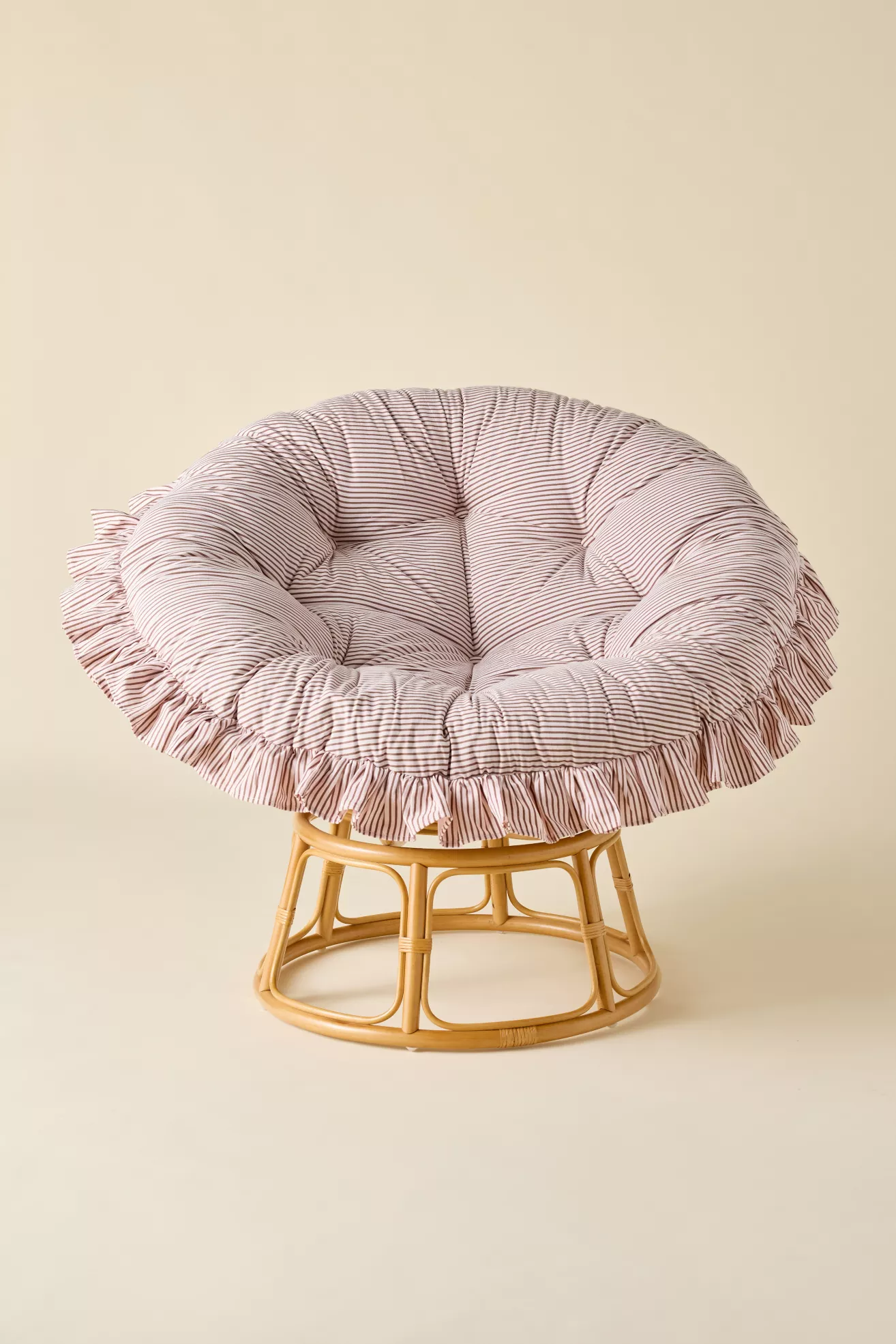Ruffled Papasan Chair Cushion