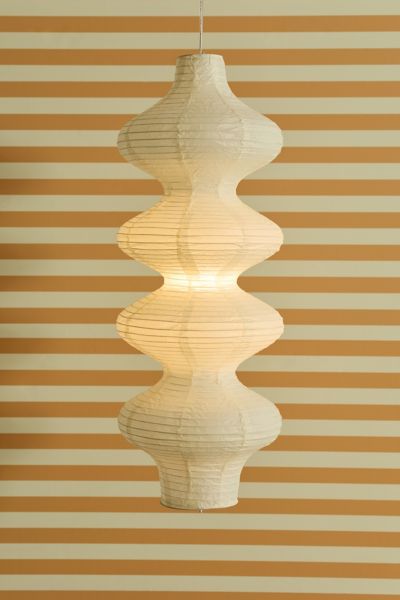 Urban Outfitters Paula Paper Lantern Pendant Light In Ivory At  In Neutral