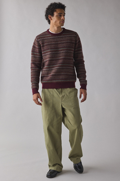 Schott Fairisle Crew Neck Sweater