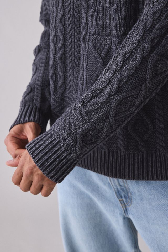 Schott Patchwork Washed Crew Neck Sweater #3