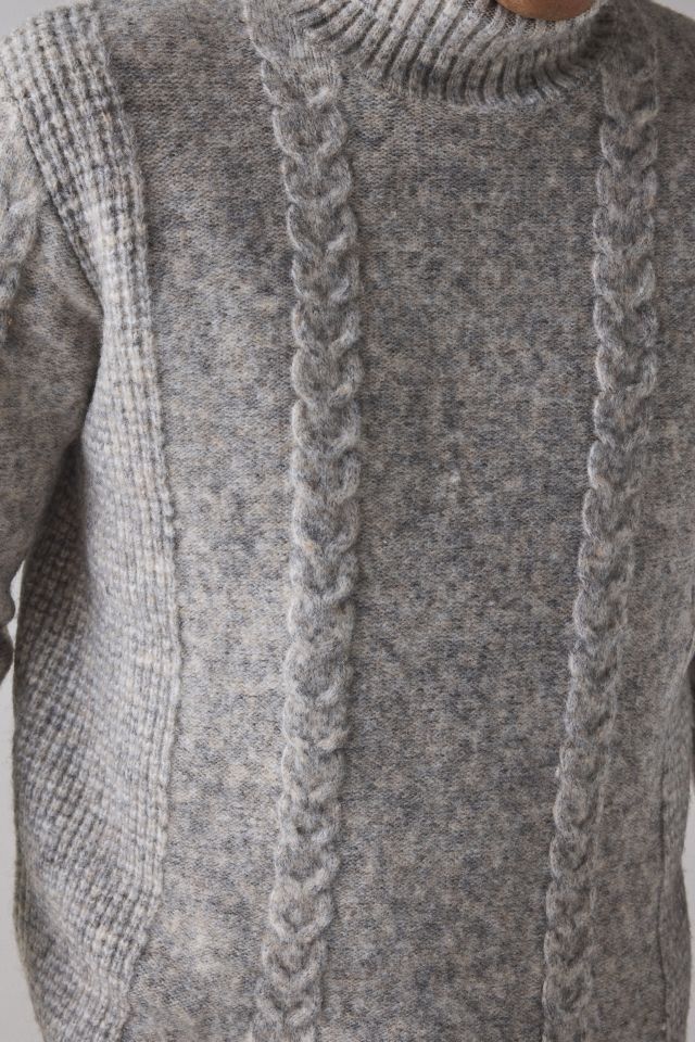 Schott Cable Knit Turtleneck Sweater #3