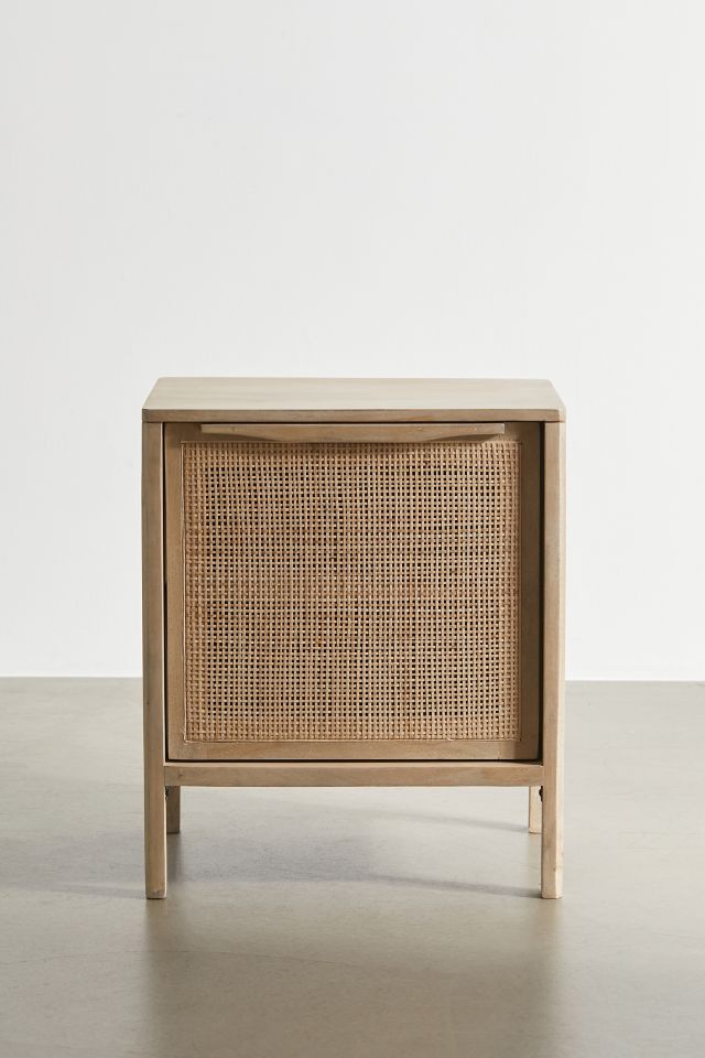 Ivy Cane Paneled Nightstand/Side Table #1