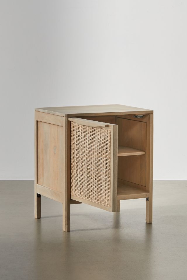 Ivy Cane Paneled Nightstand/Side Table #2
