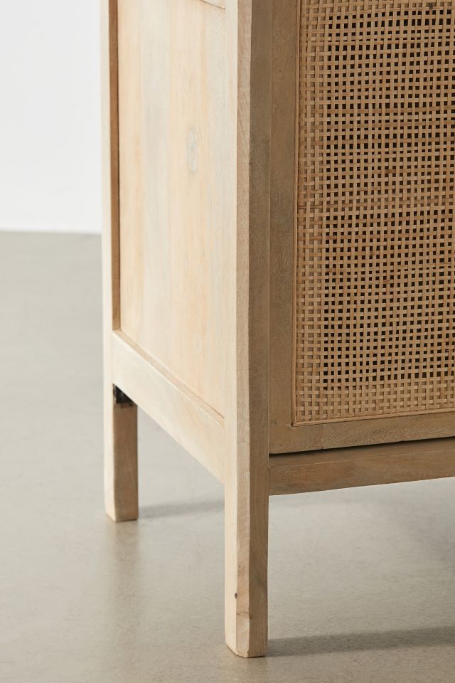 Ivy Cane Paneled Nightstand/Side Table #3