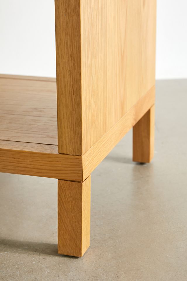 Alder Cane Paned Storage Nightstand