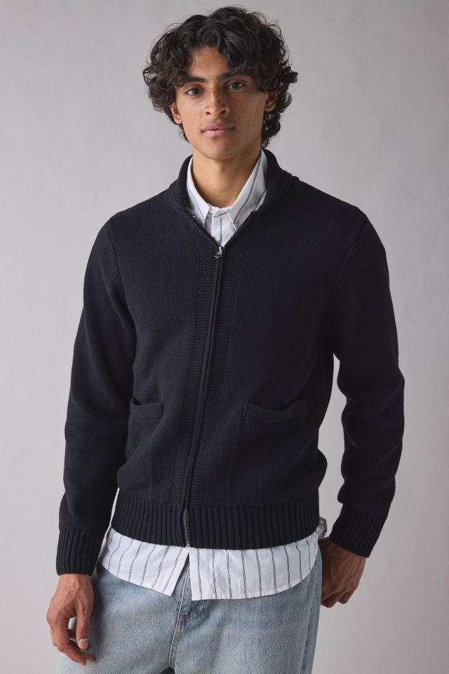 Schott Zip Shawl Collar Cardigan #1