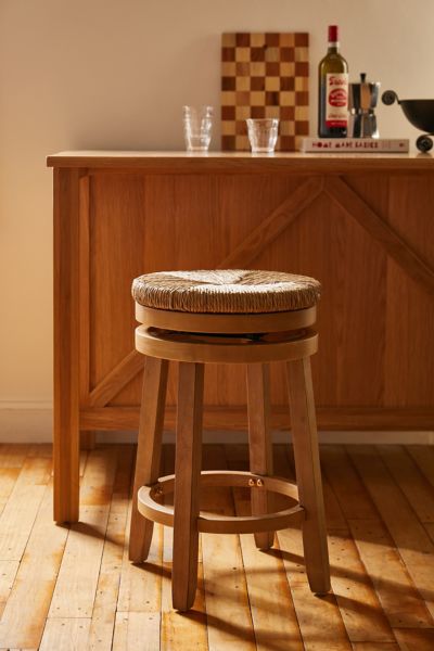Urban Outfitters Maxine Woven Sea Grass Counter Stool In Natural At