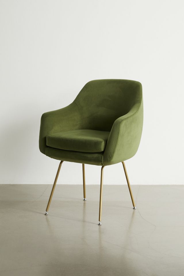 Merritt Upholstered Velvet Dining Chair #2