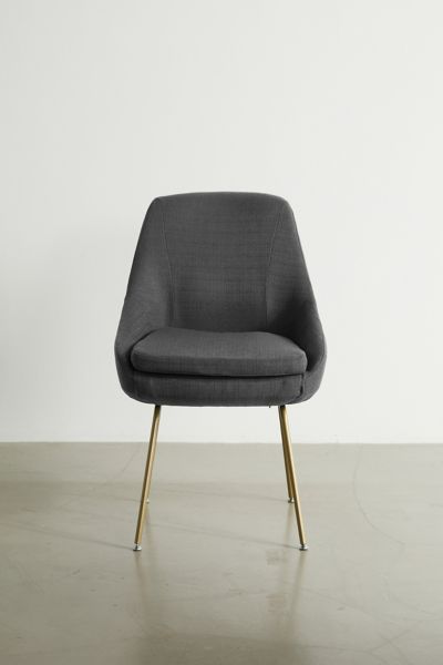 Urban Outfitters Tilly Upholstered Dining Chair In Slate At