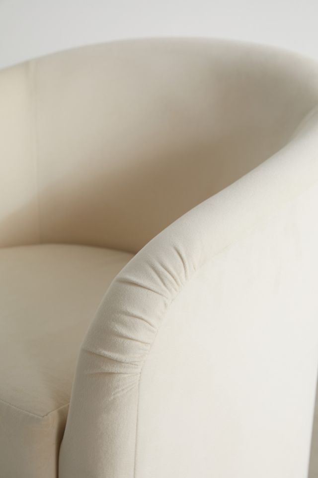 Kennedy Upholstered Velvet Swivel Chair #4