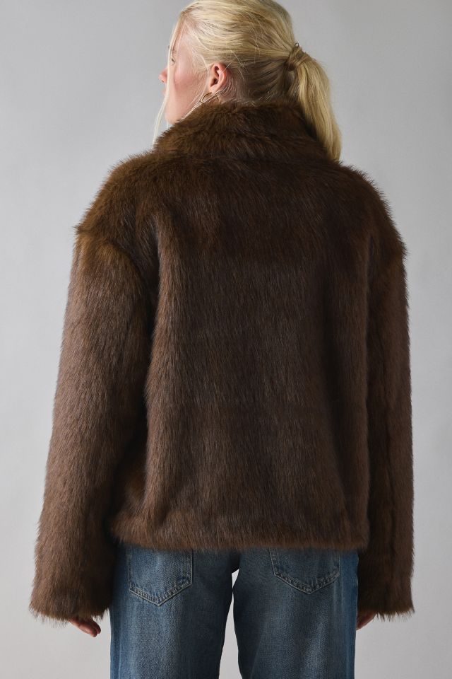 Bardot Sylvie Faux Fur Zip-Front Jacket #3