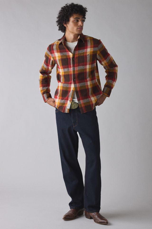 Schott Plaid Midweight Flannel Shirt #2
