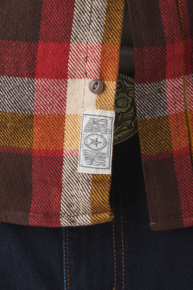 Schott Plaid Midweight Flannel Shirt #3