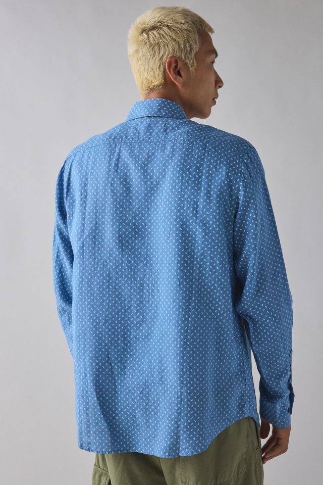 Schott Calico Print Long Sleeve Button-Down Shirt #1