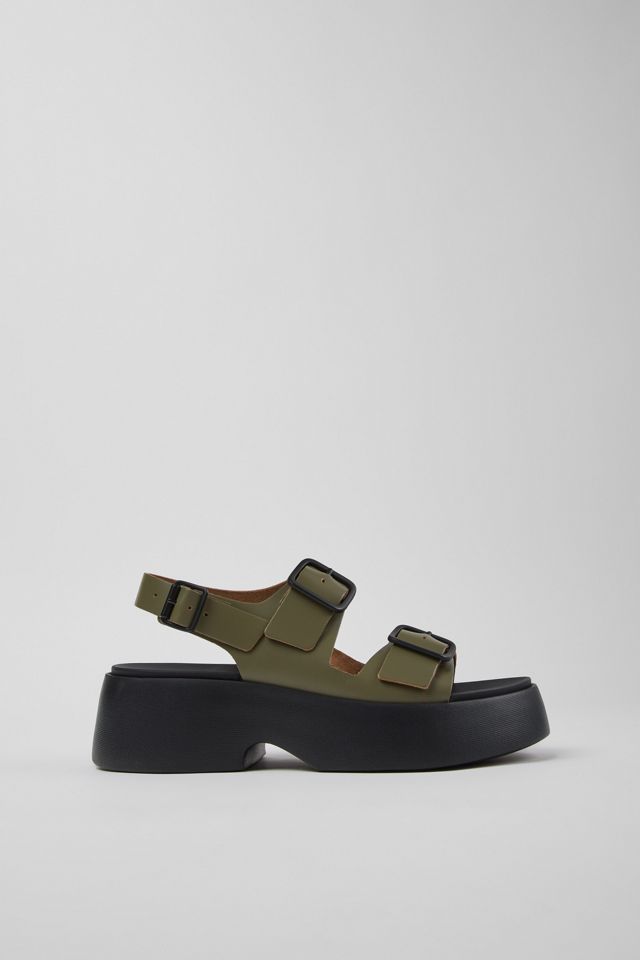 Camper Tasha Buckled Leather Sandal #1