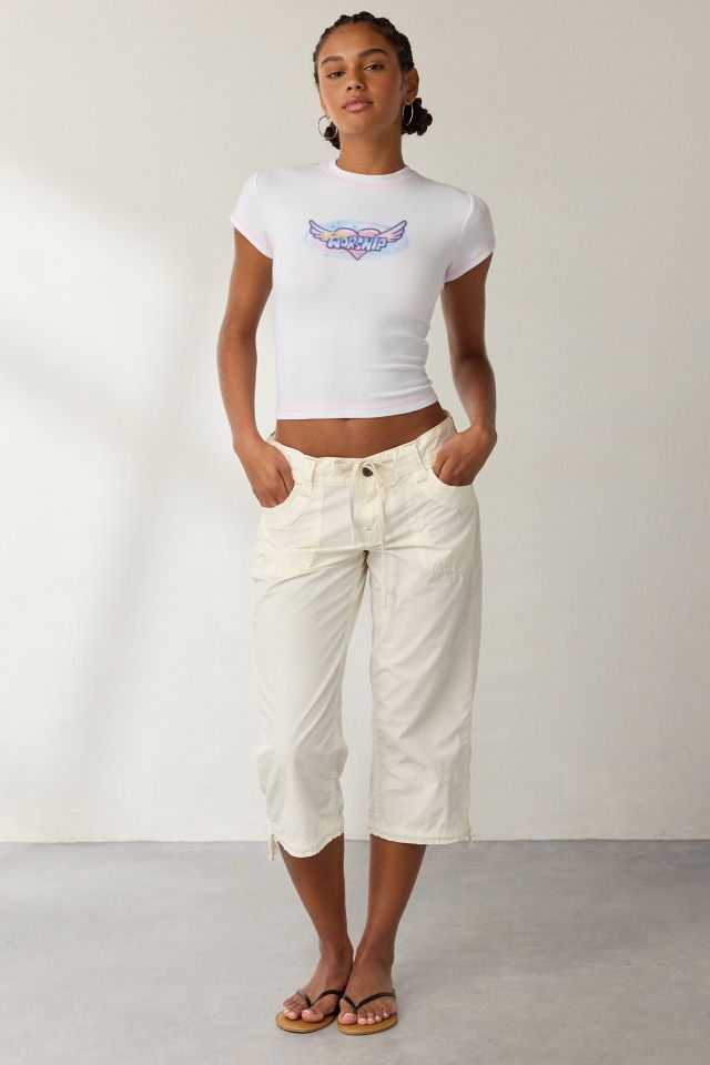 WORSHIP SUPPLIES Not Your Angel Graphic Baby Tee #2
