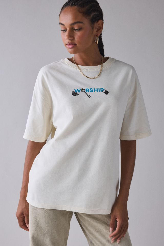 WORSHIP SUPPLIES Charmed Graphic Relaxed Fit Tee #1