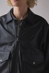 BDG Faux Leather Bomber Jacket