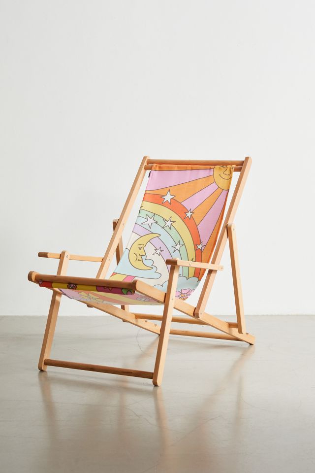 Marta Olga Klara Deny Retro Boho Print Outdoor Folding Chair #2
