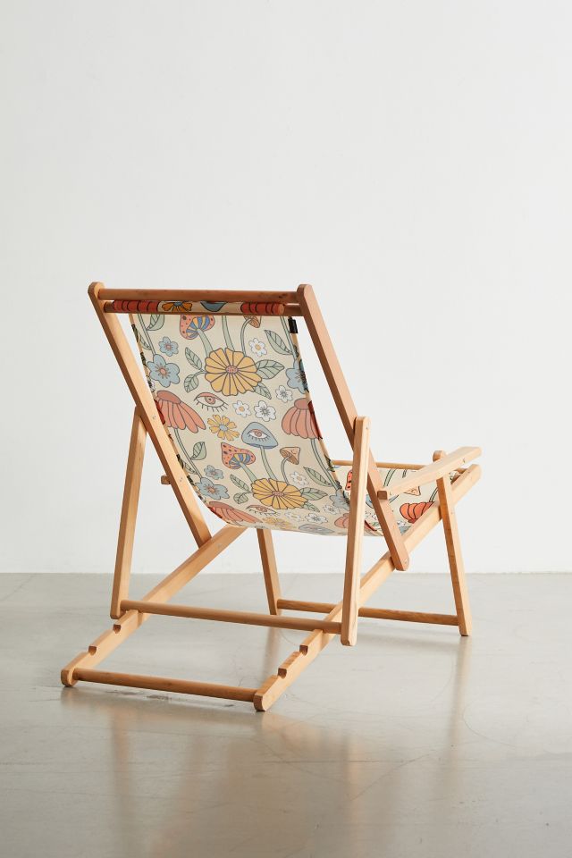 Essentially Nomadic Deny Psychedelic Mushrooms & Florals Outdoor Folding Chair #4