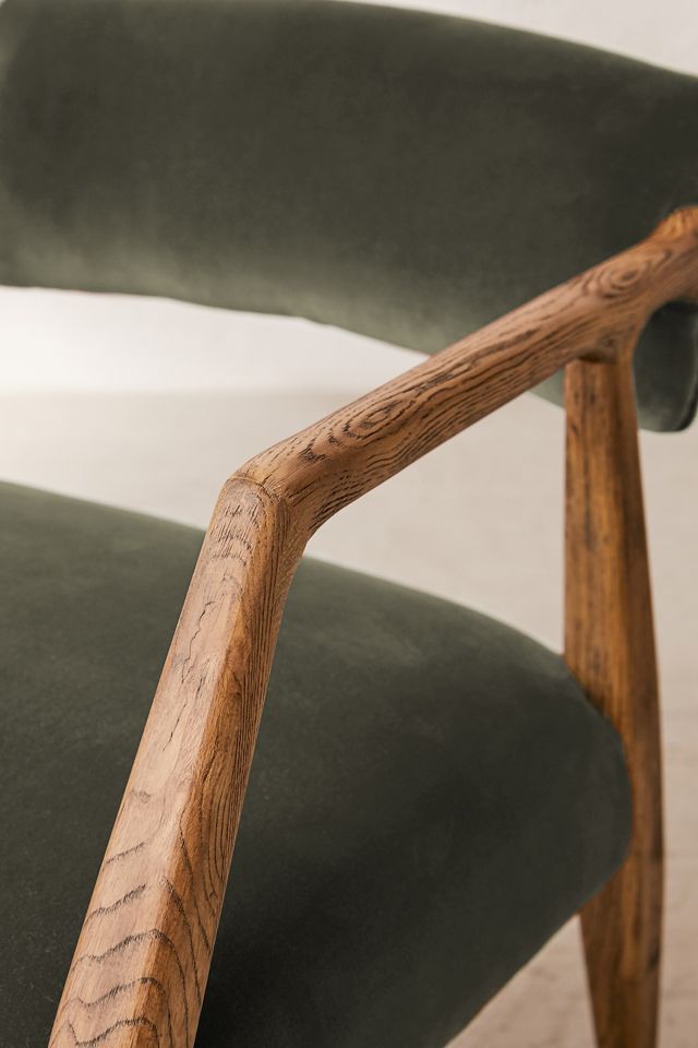 Edith Upholstered Velvet Arm Chair #1