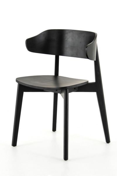 Urban Outfitters Aiden Mid-century Dining Chair In Black At