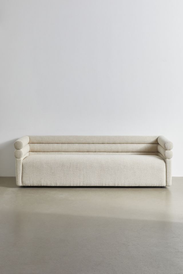 Hampton Channel Stacked Upholstered Sofa #1