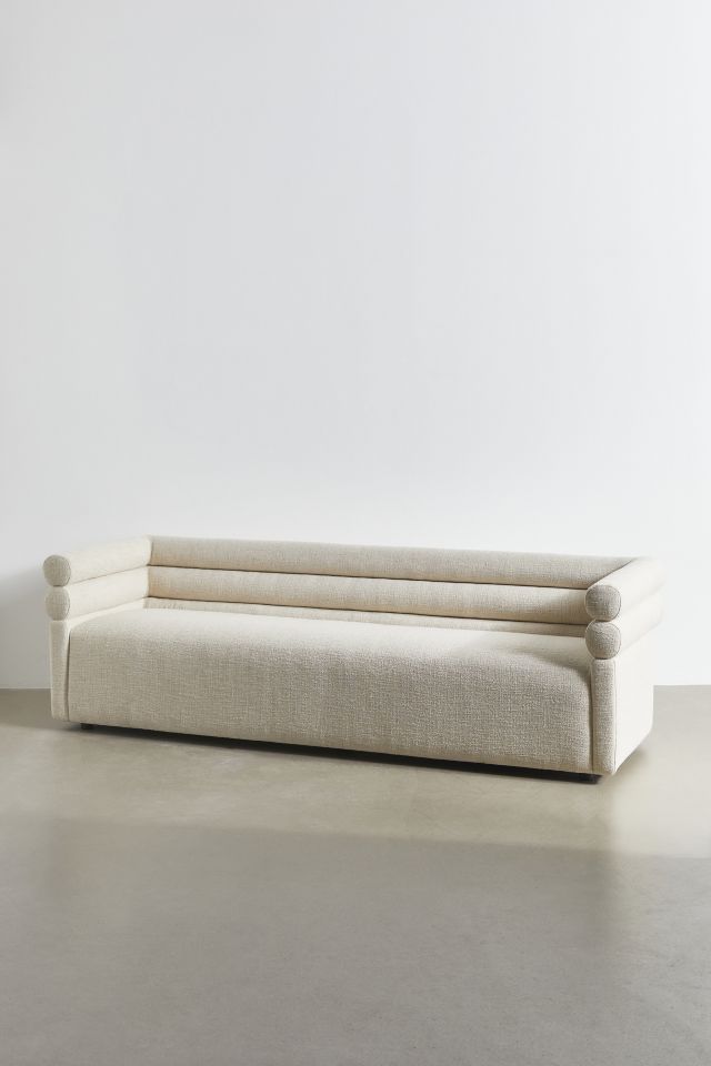 Hampton Channel Stacked Upholstered Sofa #2
