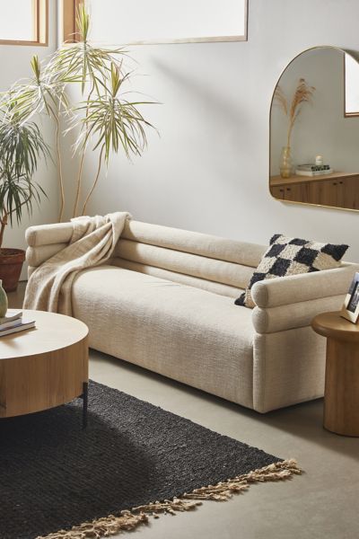 Greta Recycled Leather XL Sleeper Sofa