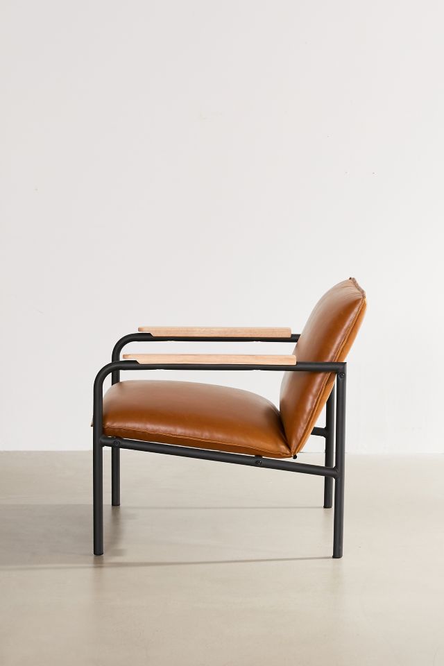 Wesley Faux Leather Lounge Chair #2