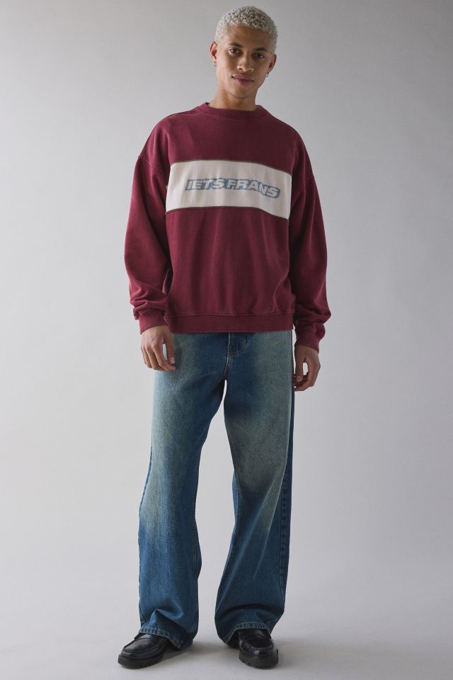 iets frans… Logo Panel Crew Neck Sweatshirt #4