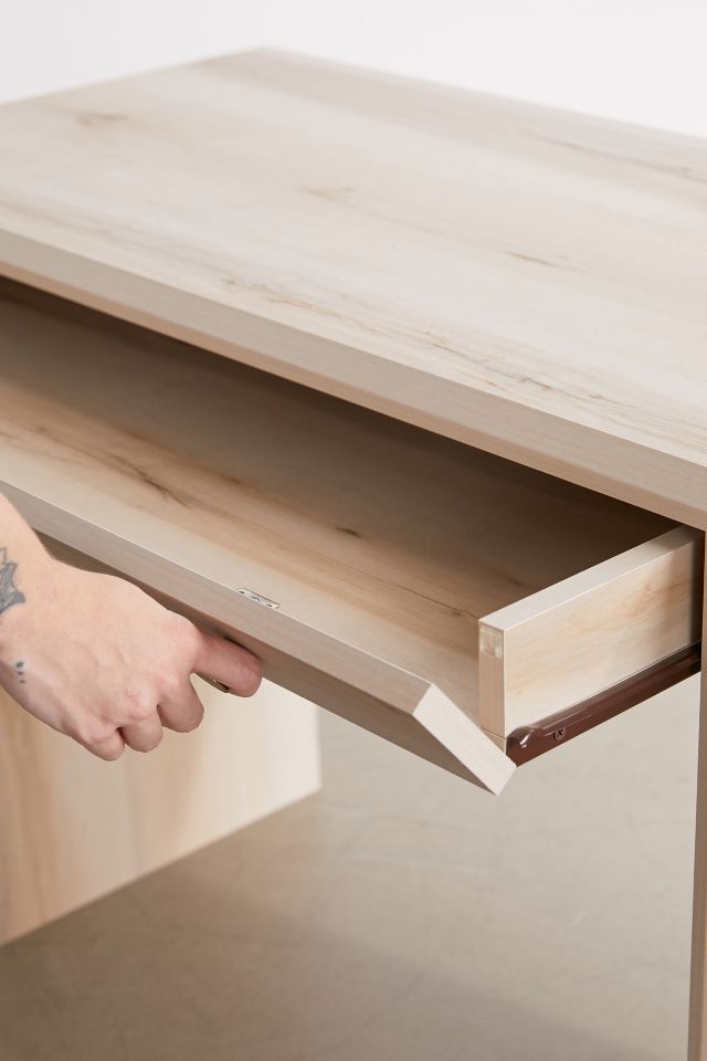 Pacific Maple Scandi-Inspired Desk with Built-In Storage