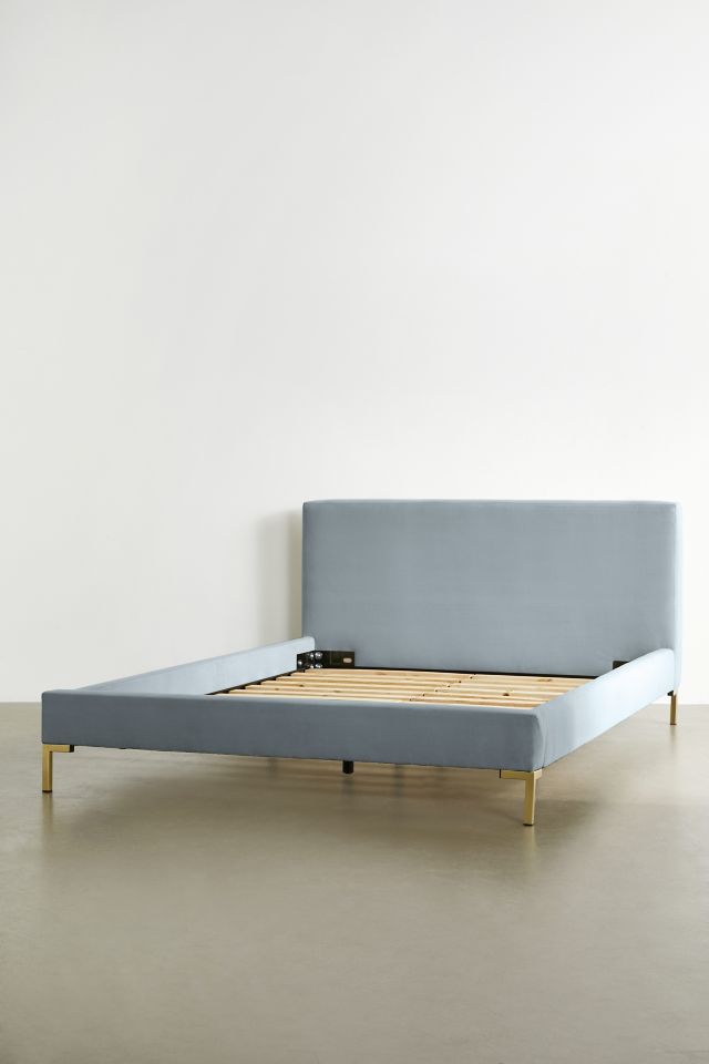 Rosalie Classic Velvet Upholstered Platform Bed #1