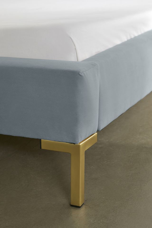 Rosalie Classic Velvet Upholstered Platform Bed #2