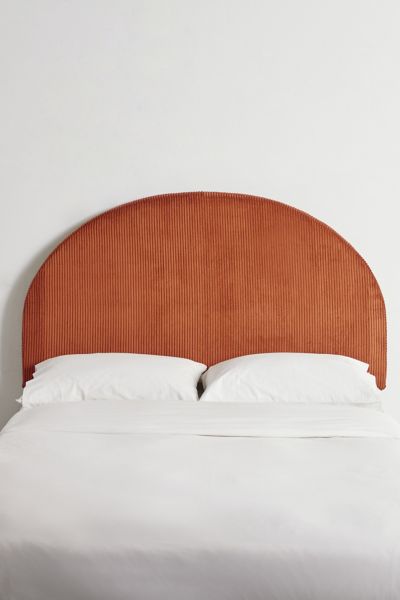 Urban Outfitters Sandra Upholstered Corduroy Headboard In Rust At  In Rust