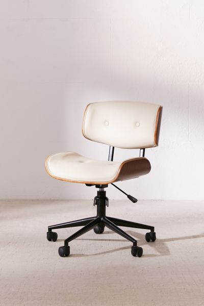 Urban Outfitters Lombardi Adjustable Swivel Desk Chair In Cream At