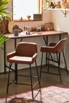 Spencer Faux Leather Counter Stool Set
