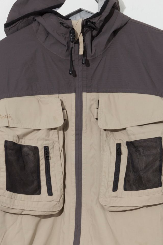Vintage Y2K Two Tone Gray Fishing Utility Jacket #1