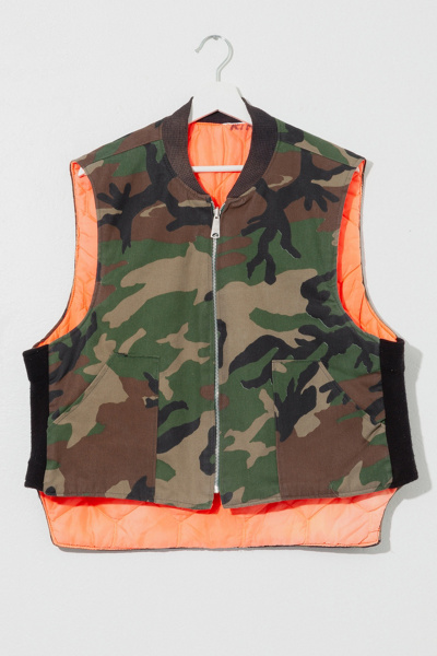 80'S GAME WINNER Hunting Vest Men's Size L Vintage cotton brown type Vintage Second Hand