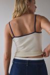 Cheeky Slogan Applique Graphic Cropped Cami