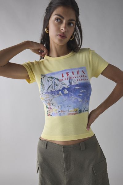トップス Lilly Lily V-Neck Baby Tee | Urban Outfitters