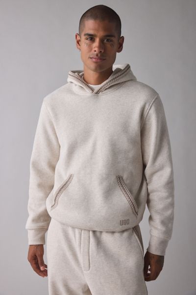 Ugg Tasman Hoodie Sweatshirt In Caribou Heather, Men's At Urban Outfitters In Neutral