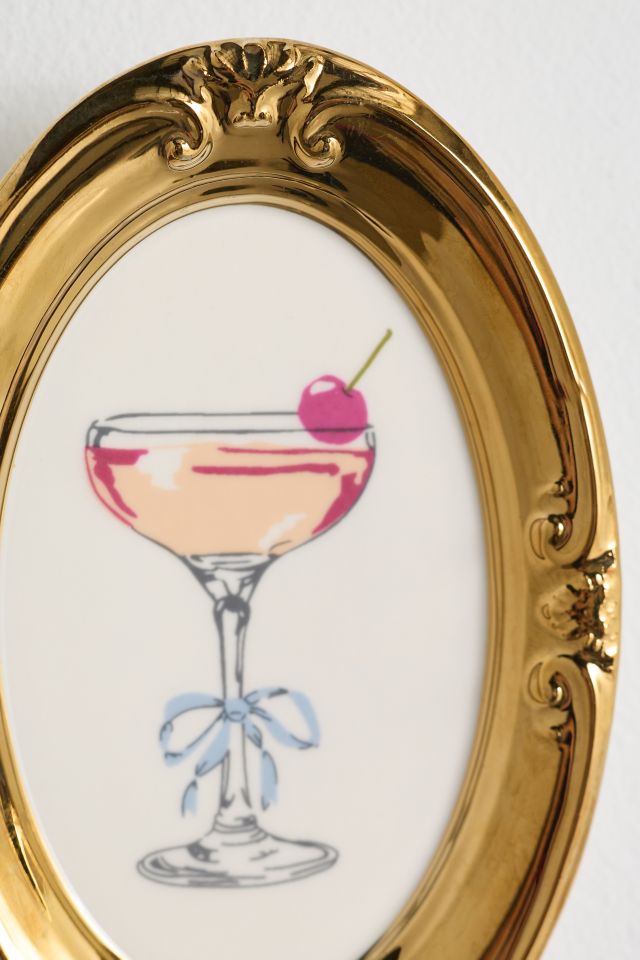 Preppy Icon Framed Ceramic Wall Hanging #1